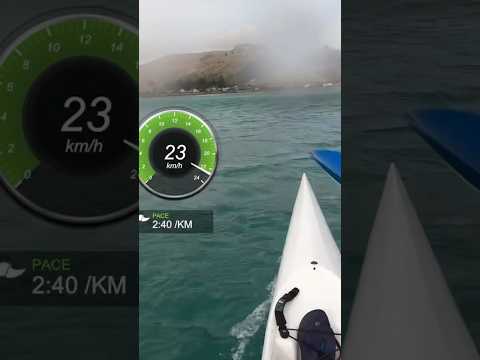 Wave catching double surf ski speed gauge ✌️