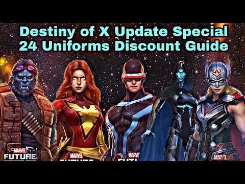 Destiny of X Update Special 24 Uniforms Discount Guide - Marvel Future Fight