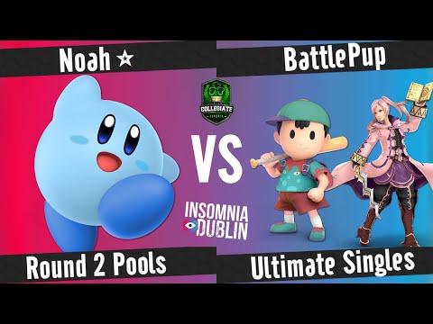 Insomnia Dublin Smash Ultimate -  Noah✰ (Kirby) vs BattlePup (Robin, Ness) - Round 2 Pools