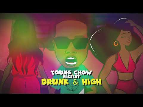 DRUNK & HIGH - Dj Young Chow Ft. Teamfoxx (Official Music Video) ' 2022 Soca Rave '