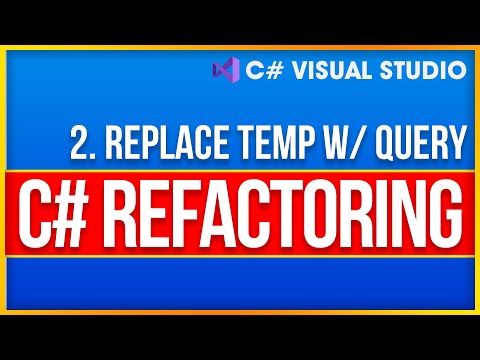 Refactoring in C 2022 2 Replace Temp With Query