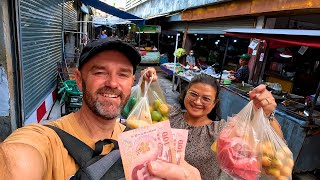 Travel vlog - We ONLY have 200 BAHT... Market CHALLENGE - COST of LIVING in Thailand ๐น๐ญ (2025)