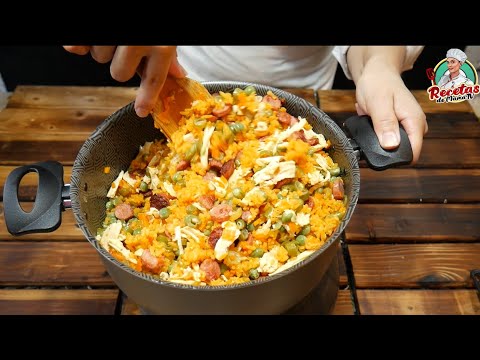 Cómo hacer arroz con pollo / receta de arroz con pollo / recetas con arroz