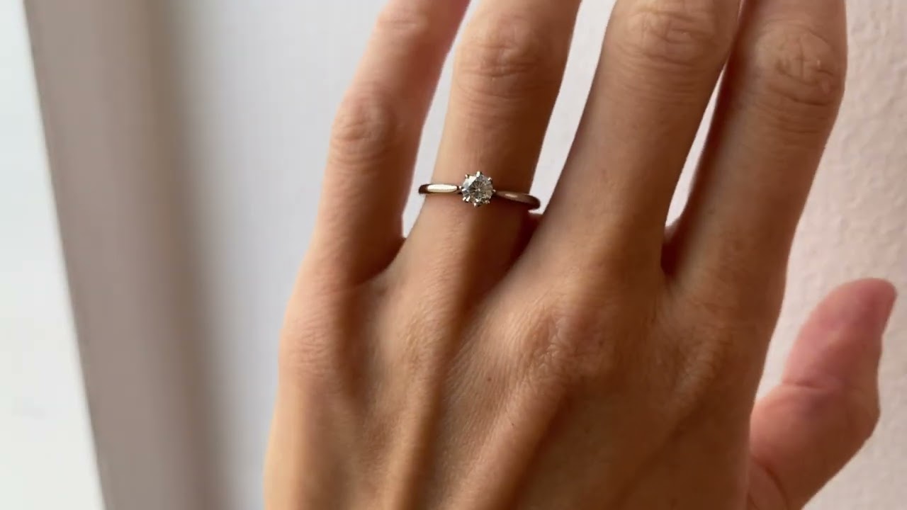0.3 carat Lotus Style Engagement Ring
