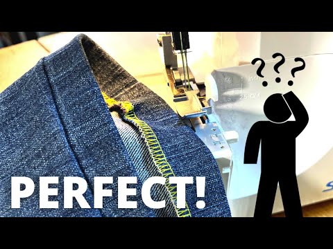 ✨👖THE PERFECT BLIND HEM - EVERY TIME !!  ♥️👖✨#AbisDen #Overlocker #sewinghacks 🔔 👗