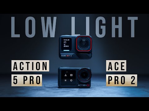 Insta360 Ace Pro 2 vs DJI Action 5 Pro - Low Light Showdown!