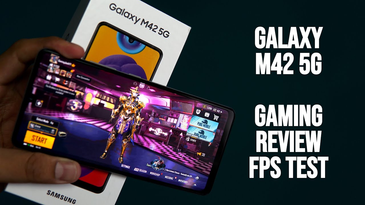 Samsung Galaxy M42 5G Gaming Review, PUBG Mobile FPS Test with Sanhok Bootcamp | Gaming Josh