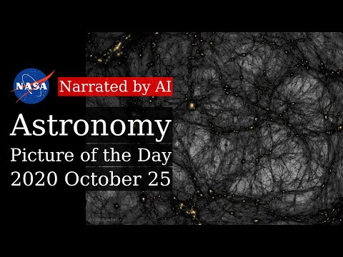 APOD: 2020-10-25 - Dark Matter in a Simulated Universe (Narrated by Brian)