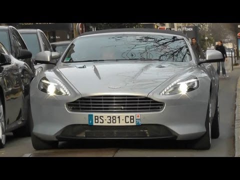Aston Martin Virage volante start up and accelerate