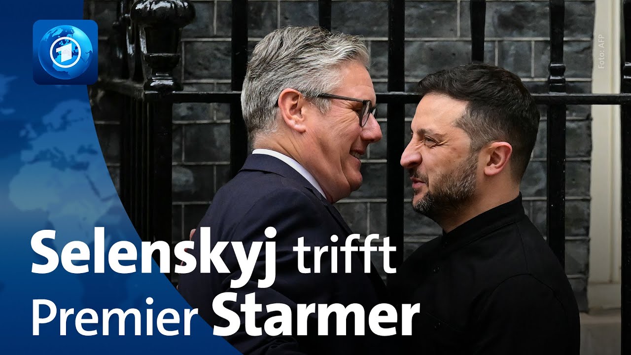 Vor Ukraine-Gipfel: Ukrainischer Präsident Selenskyj trifft britischen Premier Starmer