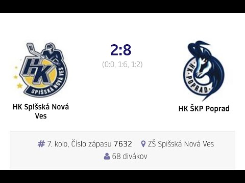7.kolo HK Spišská Nová Ves vs HK ŠKP Poprad