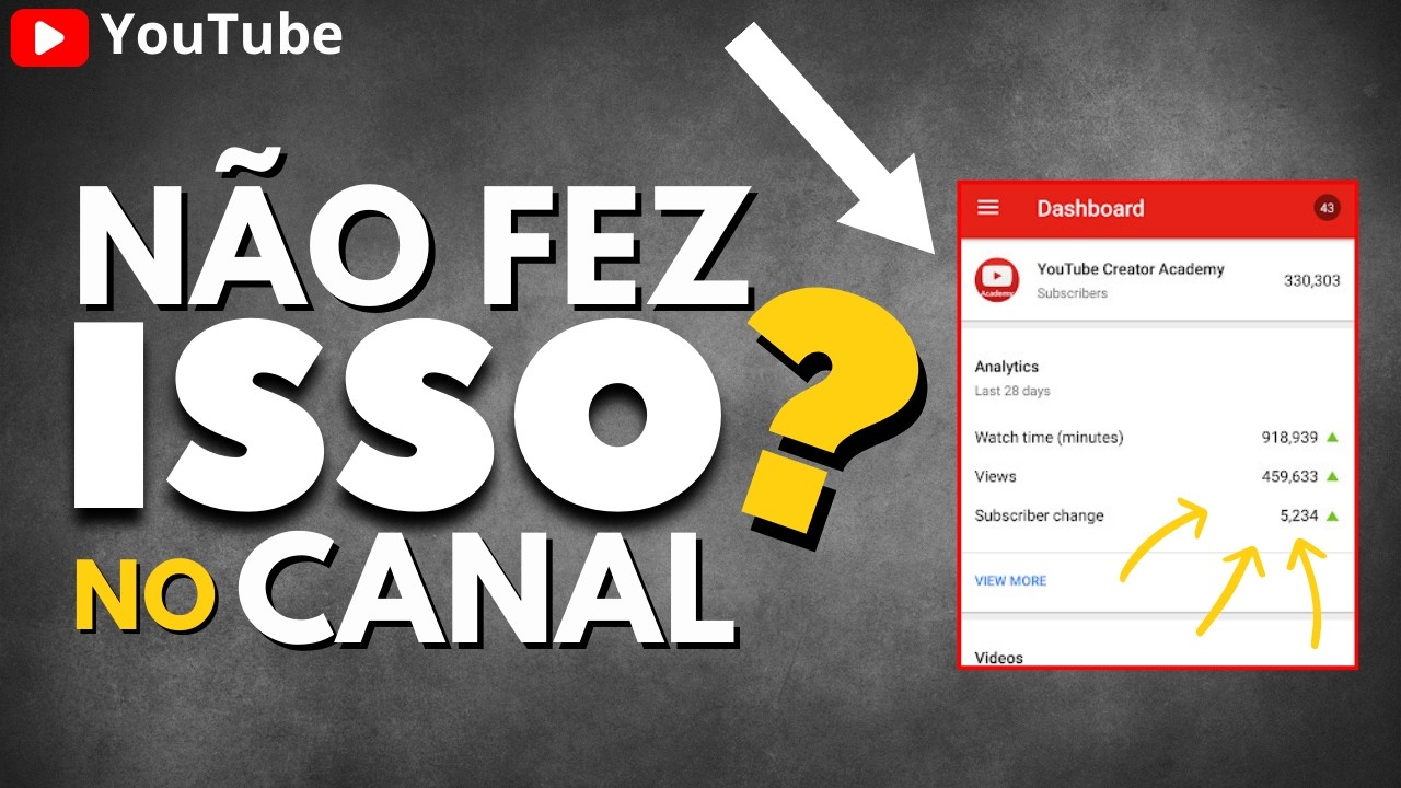 [FAÇA ISSO AGORA]  Configurações de Canal no YouTube para 2024 | P/ Ganhar Mais Inscritos