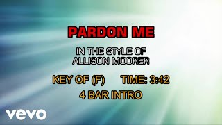 Allison Moorer - Pardon Me (Karaoke)