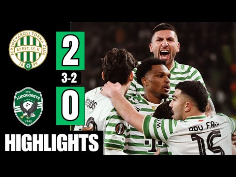 Ferencváros vs Ludogorets 2-0 (Agg. 3-2) | Highlights | Zachariassen Goal | Conference League 