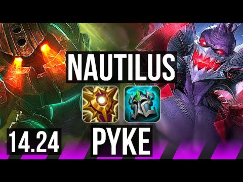 NAUTILUS & Brand vs PYKE & Jhin (SUP) | Rank 9 Nautilus | BR Challenger | 14.24