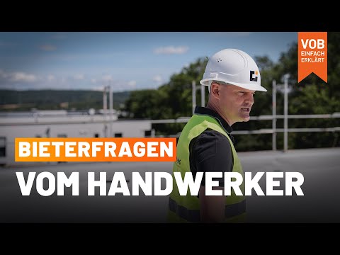 VOB simply explained: Why you as a tradesman MUST ask bidder questions!