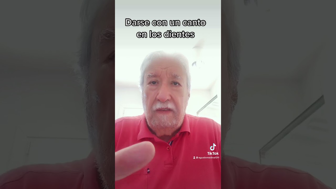 Darse con un canto en los dientes. @AgustinMedina