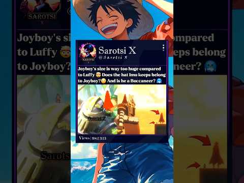 Joyboy’s size is way too huge compared to Luffy🤯 #luffy #joyboy #emet #imu #onepiece