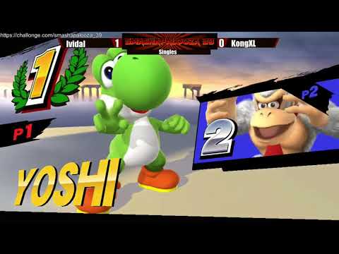 SmashaPalooza 39: Winners Semis - Ividal (Yoshi) vs KongXL (King Dedede, DK)