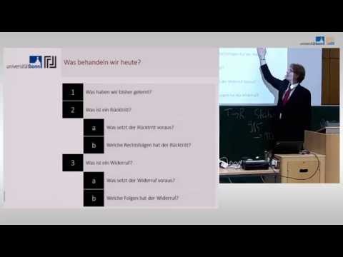 Rücktritt, Verbraucherschützender Widerruf ☆ Schuldrecht Vorlesung 13