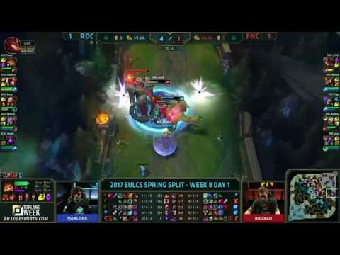 FNC vs ROC Highlights Game 3 EU LCS Spring 2017 W8D1 Fnatic vs Roccat