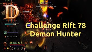 Diablo 3 - Challenge Rift - Challenge 78 - Demon Hunter - Failure