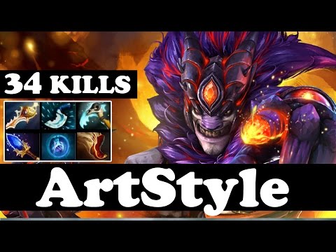 LION 34 KILLS VS EMBER 32 KILLS - ArtStyle Plays Lion - Ranked Match - Dota 2