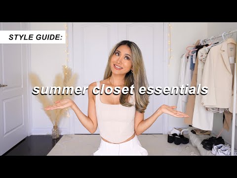 SUMMER CLOSET MUST-HAVES + how to style ☀️ basic & trendy outfits