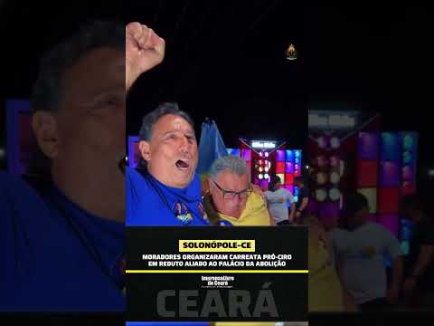 Moradores realizaram carreata pró-Ciro em reduto aliado ao Palácio da Abolição