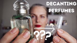 HOW TO DECANT PERFUME (and remove rollerballs) I TheTopNote #perfumedecant