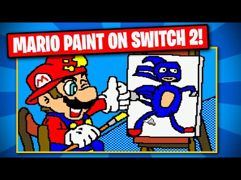 I made a Masterpiece in Mario Paint on Nintendo Switch 2!