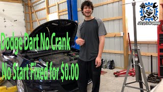 Dodge Dart No Crank No Start - Fixed for $0.00 - Bad Ground