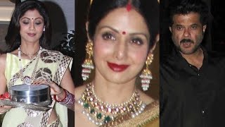 Shilpa Shetty, Sridevi At Anil Kapoor's House On Karva Chauth