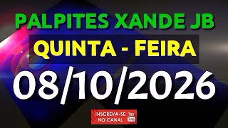 PALPITE DIA 08/10/2026 | JOGO DO BICHO TODAS AS LOTERIAS 