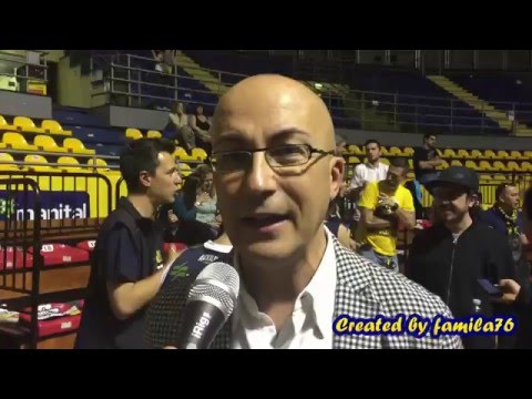 Intervista al Presidente dell'Auxilium Antonio Forni dopo la salvezza della squadra 04.05.2016