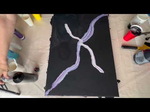 #15 #dutchpourpainting  withe beautiful pearl paint from Amsterdam.