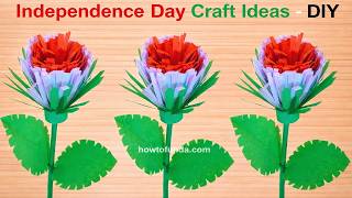 independence republic day craft ideas India | flower tricolor craft ideas