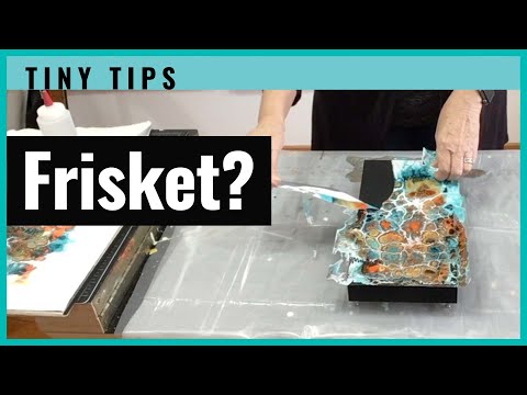 Tiny Tips Ep. 8 – Making a mask with FRISKET film to IMPROVE your mixed media artwork