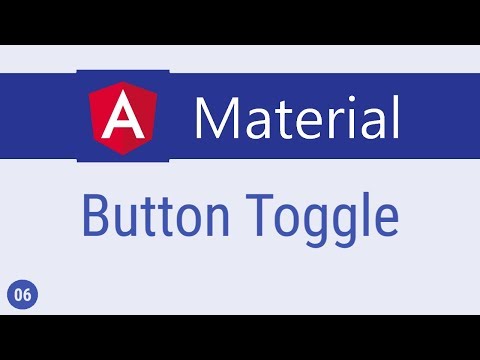 Angular Material Tutorial 6 Button Toggle