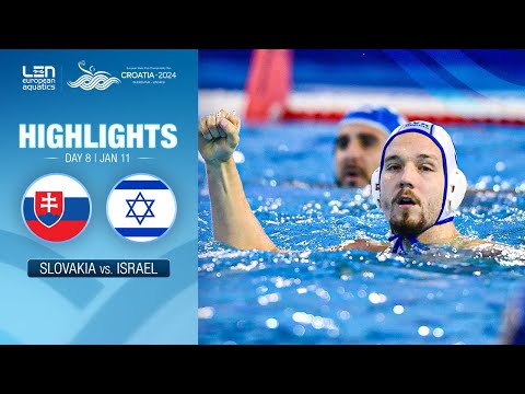 Slovakia vs. Israel Highlights | Classifications | European Water Polo Championships 2024