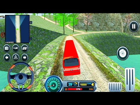 Uphill offroad bus driving 1# - car driving simulator - Android Gameplay