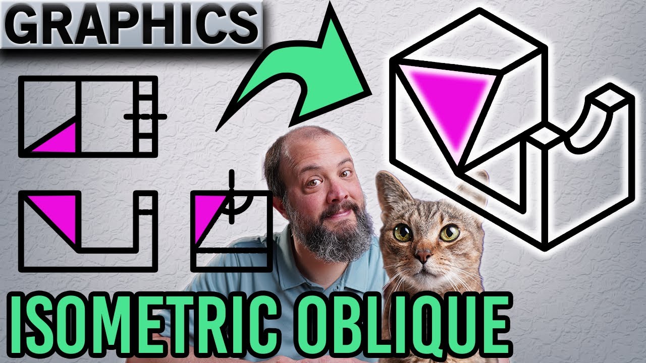 Isometric Drawing - How to Sketch OBLIQUE Surfaces