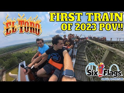 The FIRST 2023 Train on El Toro at Six Flags Great Adventure! | 5K POV