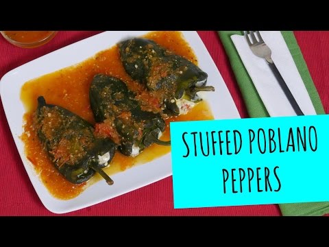 Stuffed Poblano Peppers (Chiles Rellenos recipe) - La Cooquette