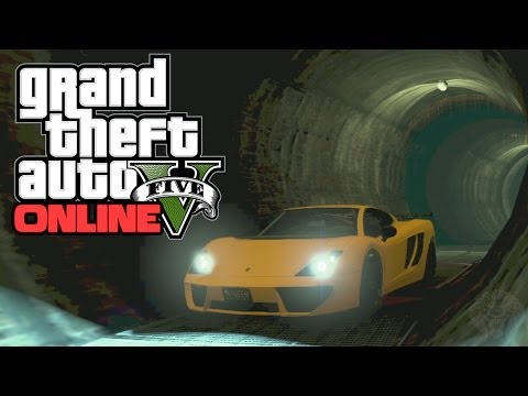 GTA 5 Online: Best Police Getaway Spots! "Secret Underground Tunnels" (Grand Theft Auto 5 Online)