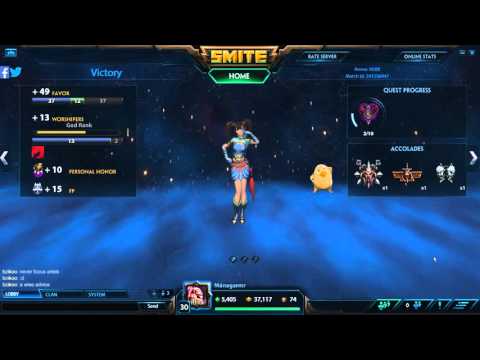 SMITE: Jing Wei Win Screen