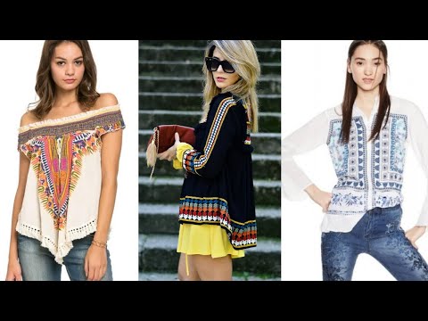 Combinaciones de ropa con BLUSAS DE MODA 2020  estilo étnico / Fashion Love