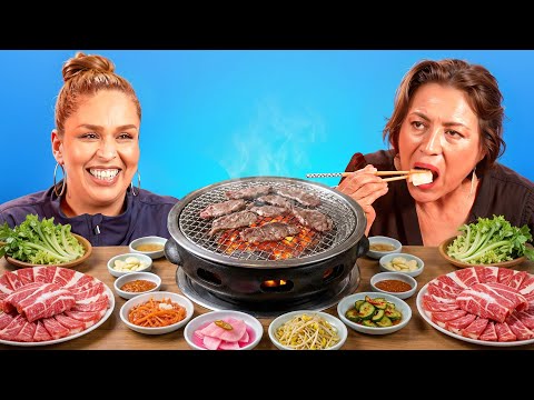 Mexican Moms Try Korean BBQ For the First Time