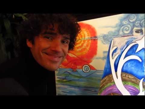 Anderson-Farah-paints-Diana-brazilian-modern-art-in-Alkmaar.WMV