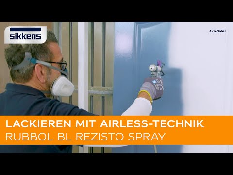 SIKKENS Rubbol BL Rezisto Spray – Lackieren mit Airless-Technik bei 60 bar